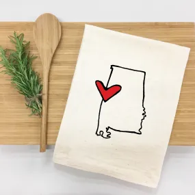 *State Love tea towel