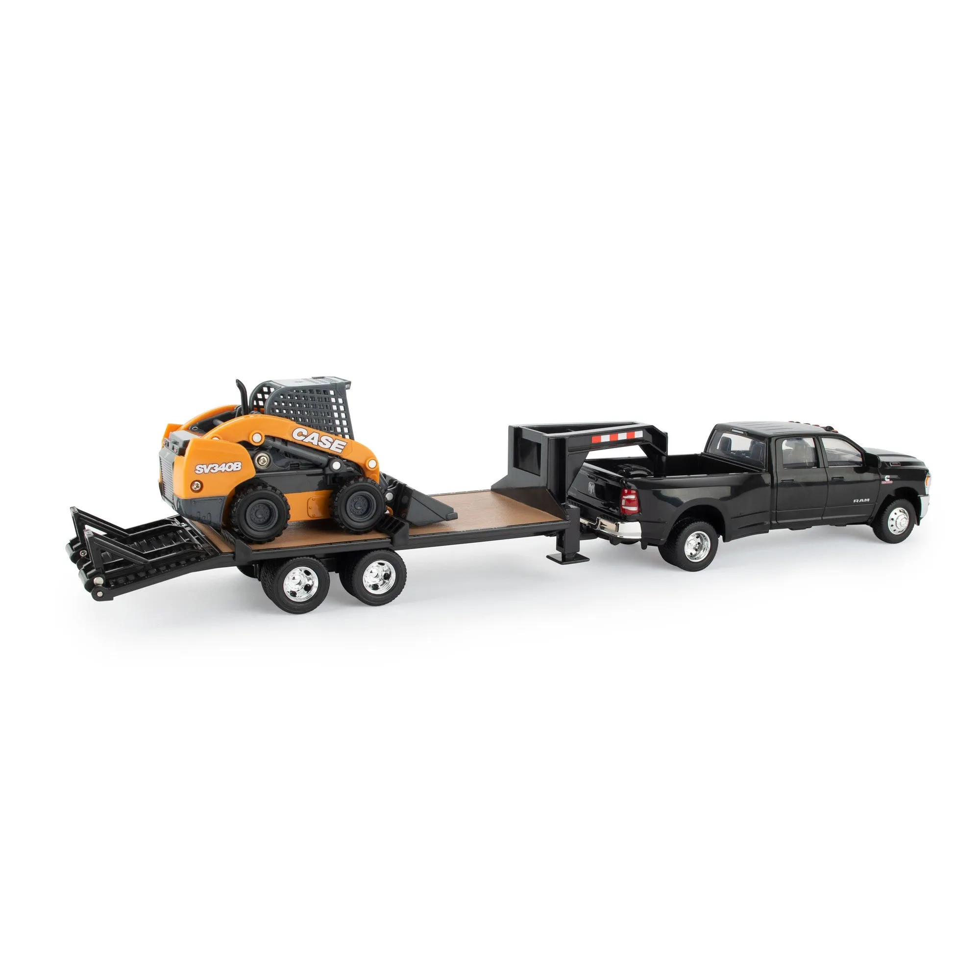 1:32 Ram 3500 Pickup W/ Trailer and Skid Steer Loader 47155