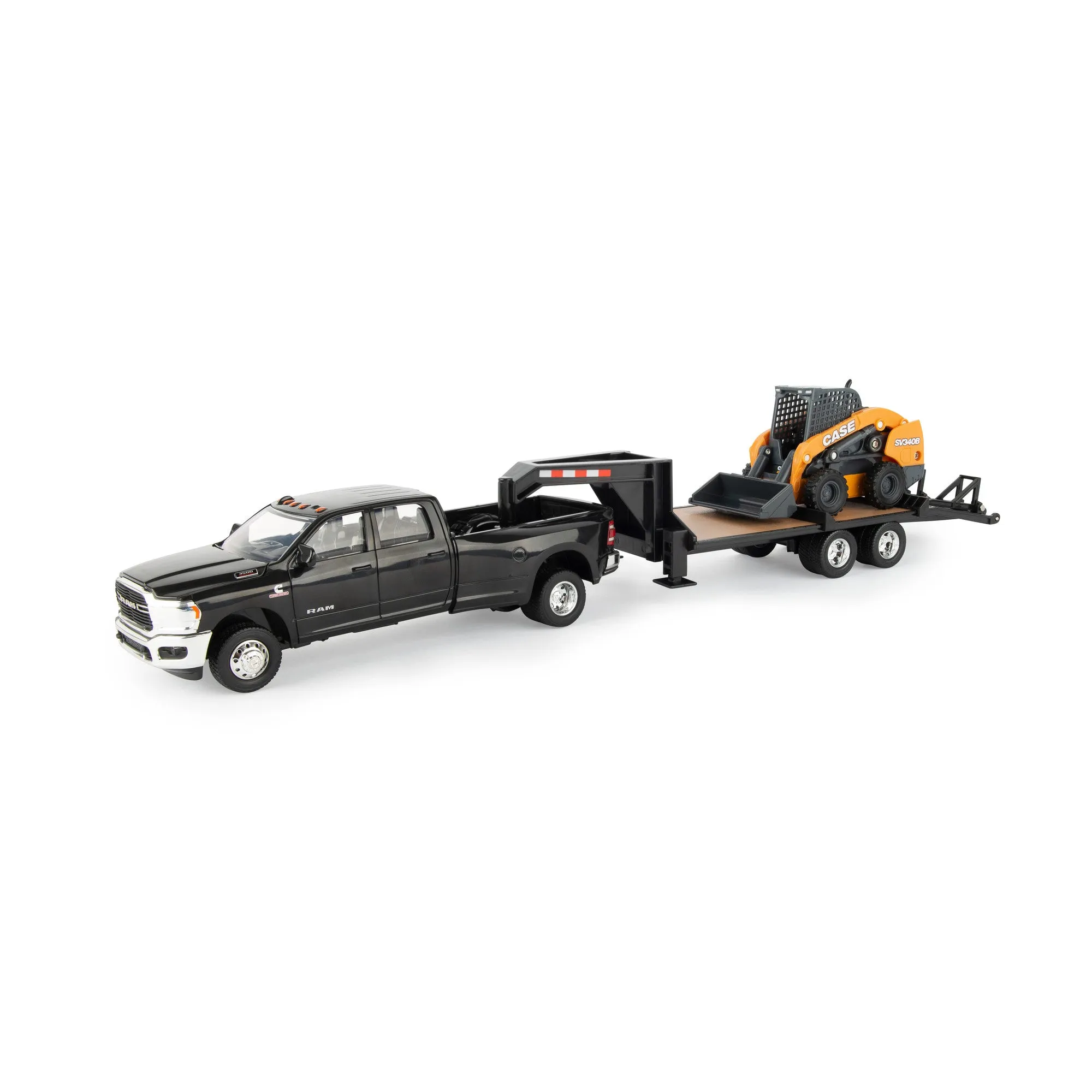 1:32 Ram 3500 Pickup W/ Trailer and Skid Steer Loader 47155