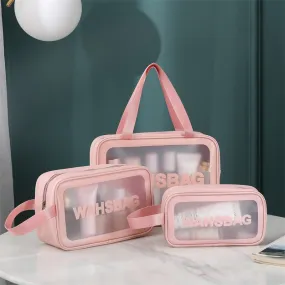 3pcs PVC WASH BAG