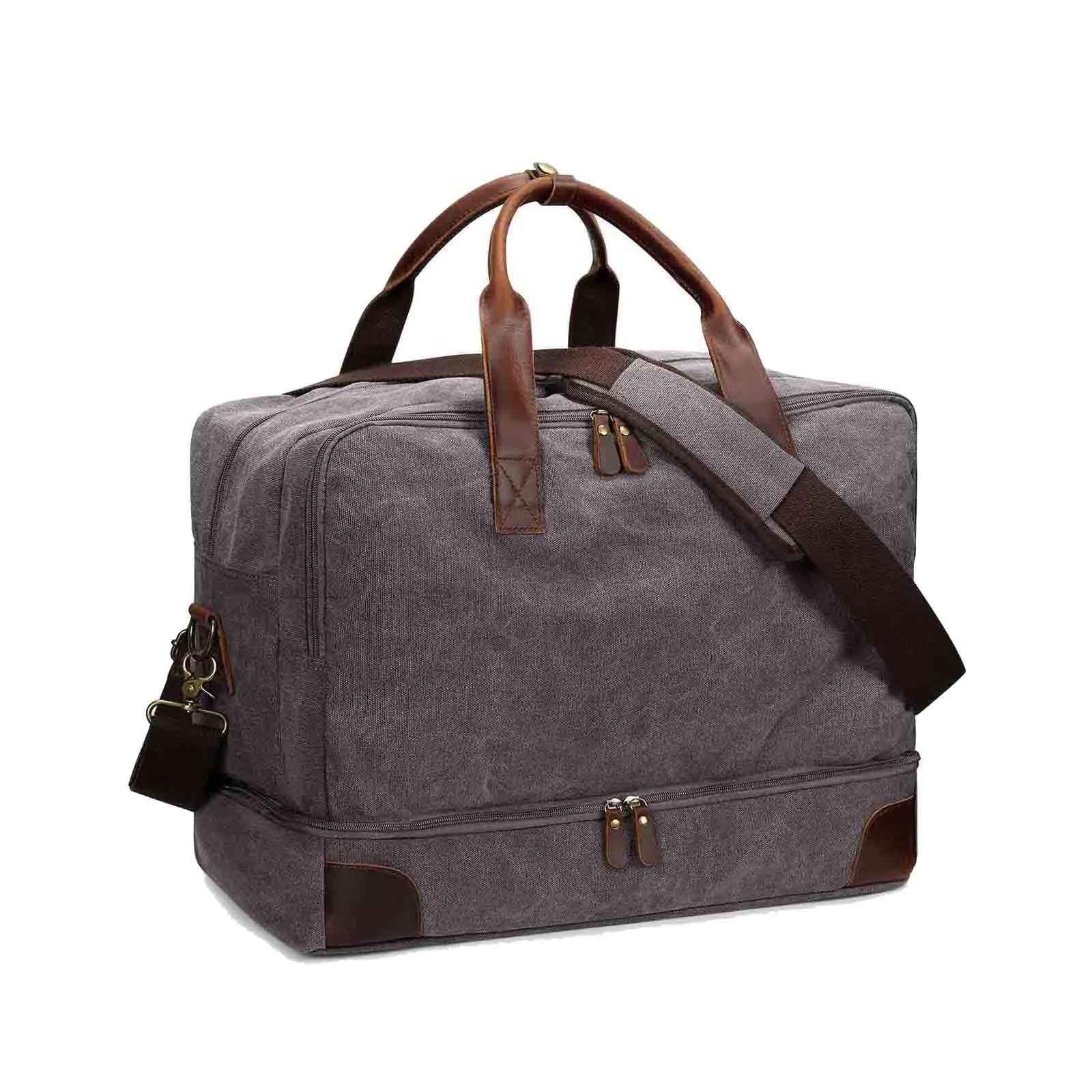 45L Large Canvas Weekender Duffel Bag