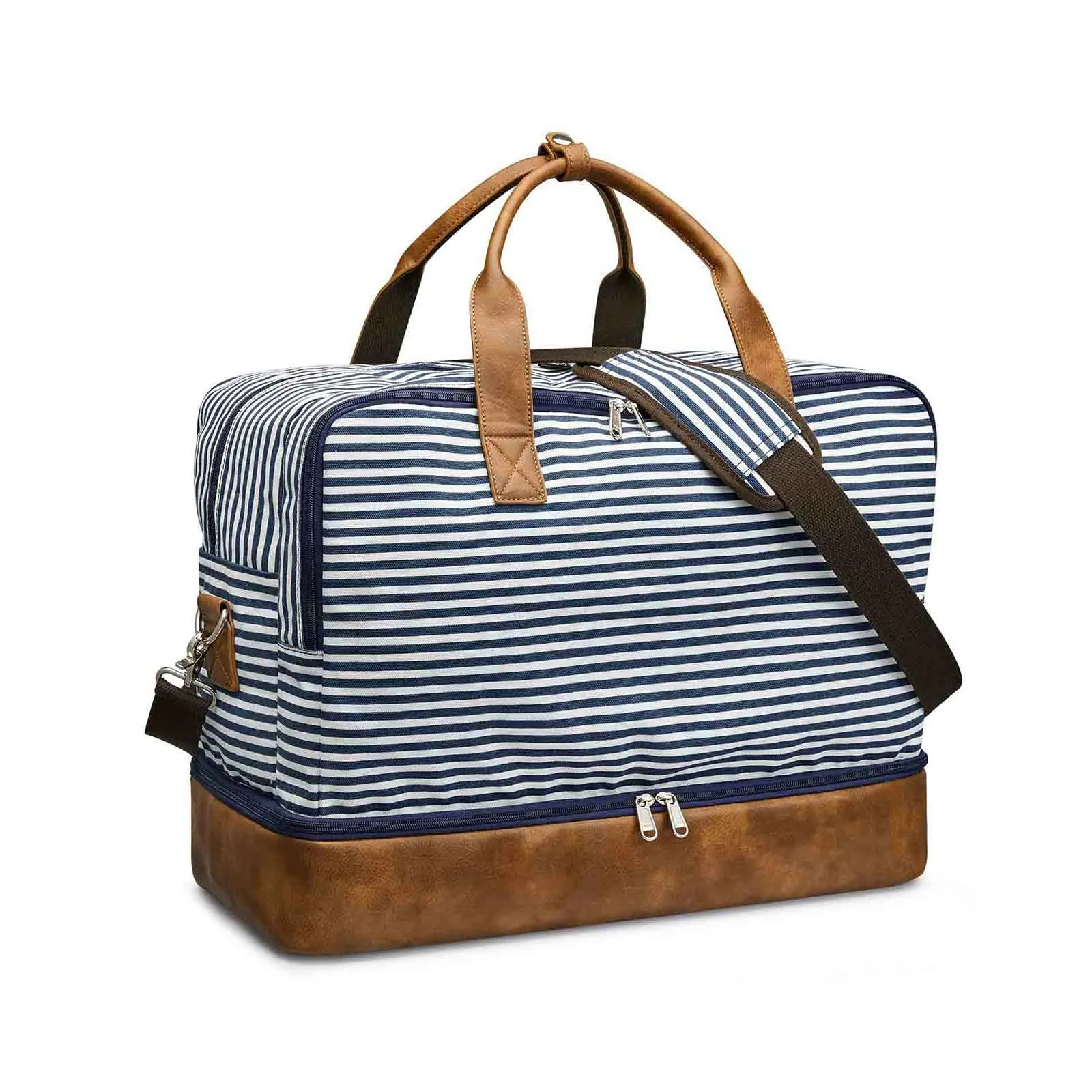 45L Large Canvas Weekender Duffel Bag