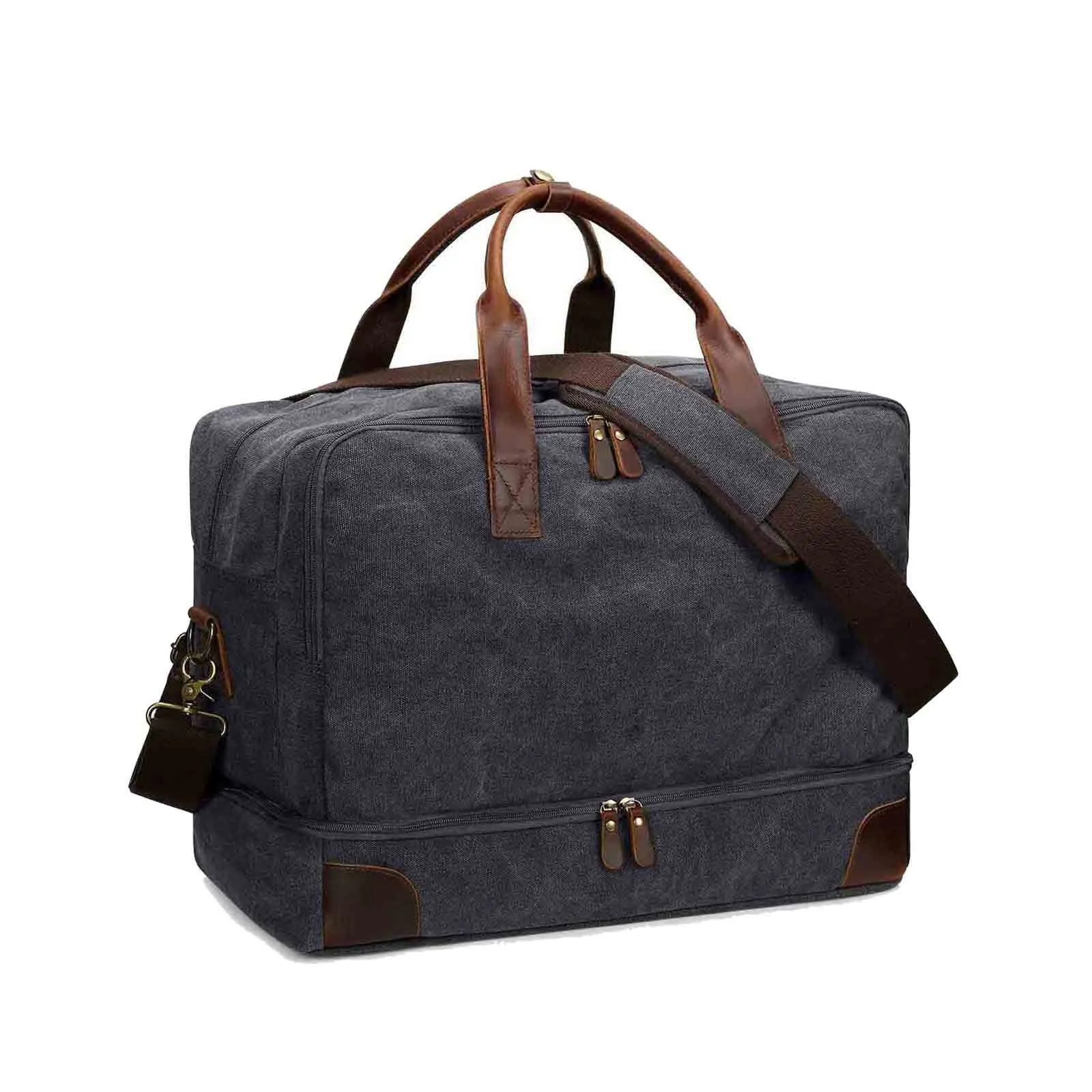 45L Large Canvas Weekender Duffel Bag