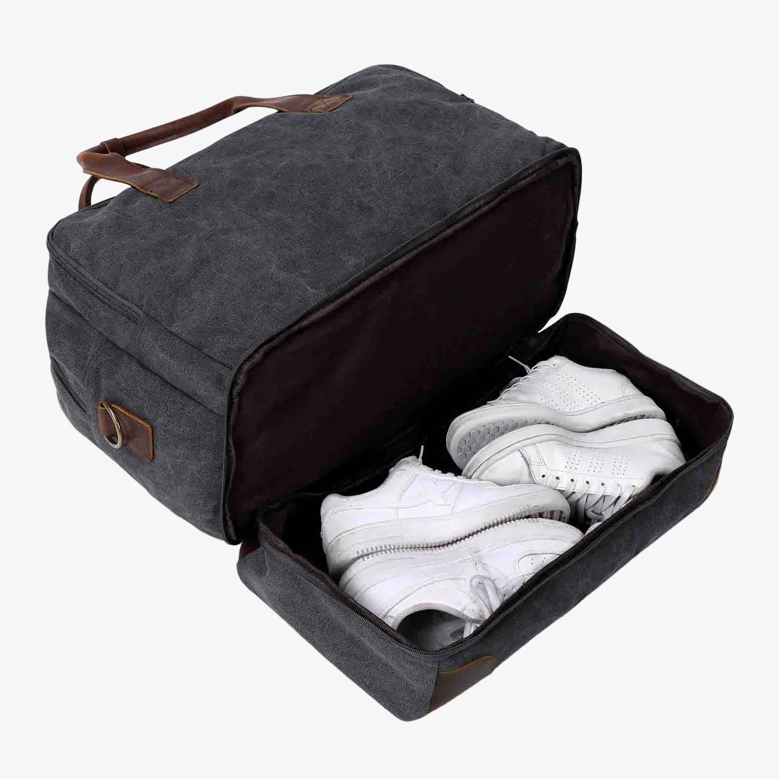 45L Large Canvas Weekender Duffel Bag