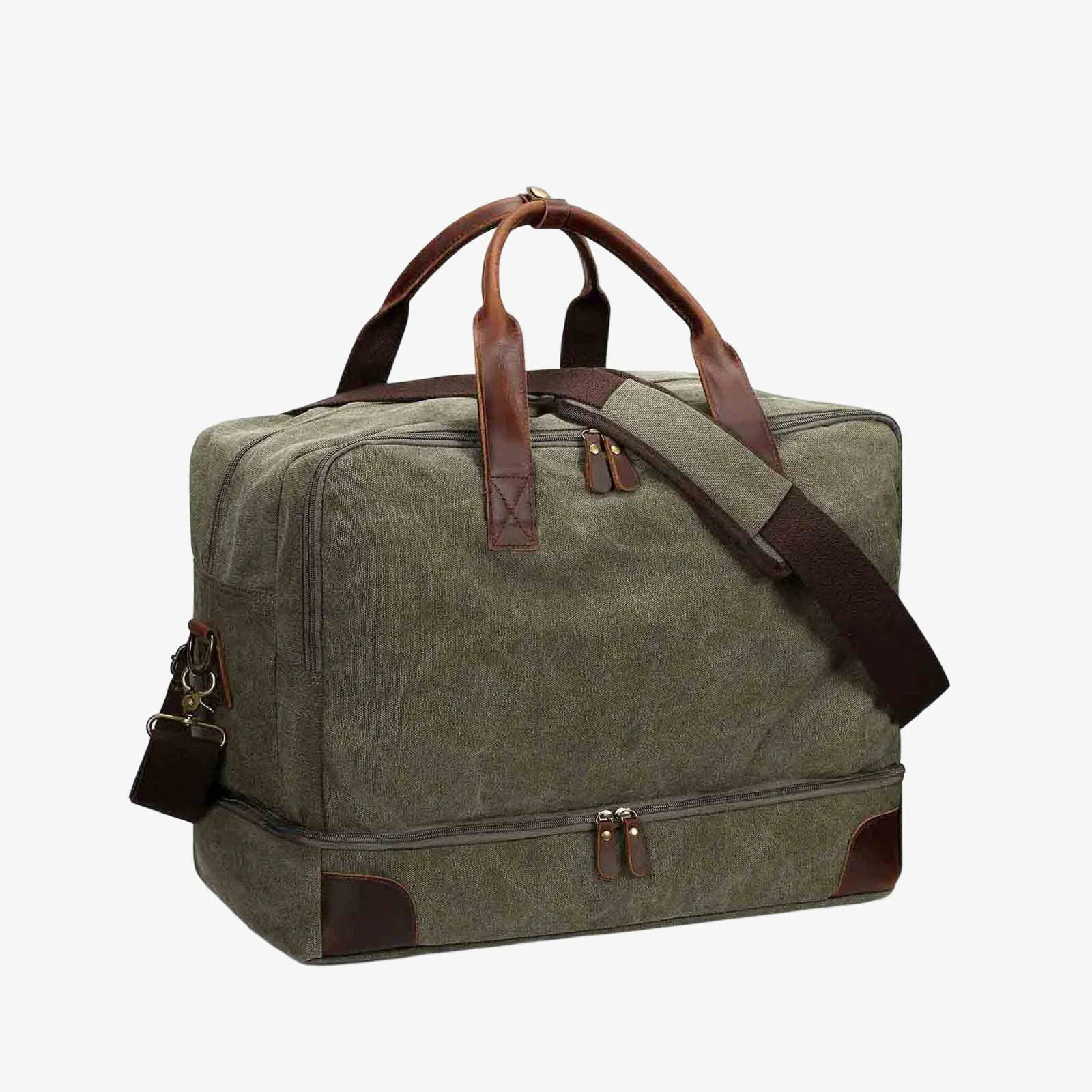 45L Large Canvas Weekender Duffel Bag