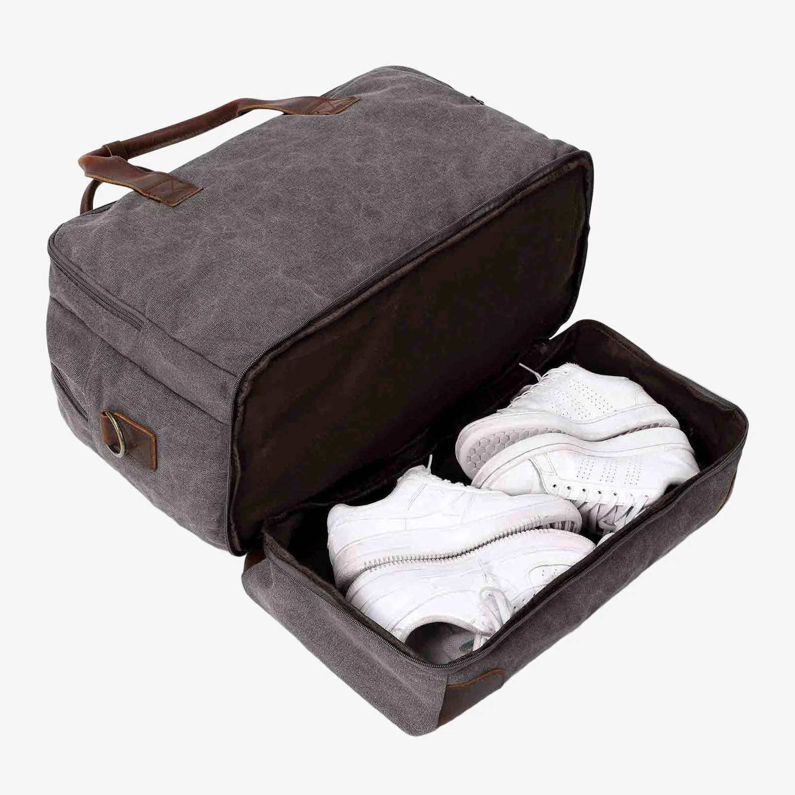 45L Large Canvas Weekender Duffel Bag