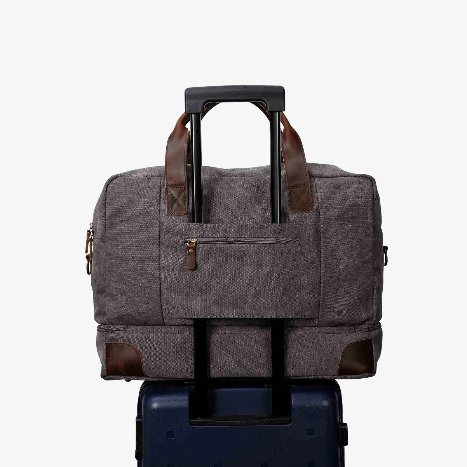 45L Large Canvas Weekender Duffel Bag