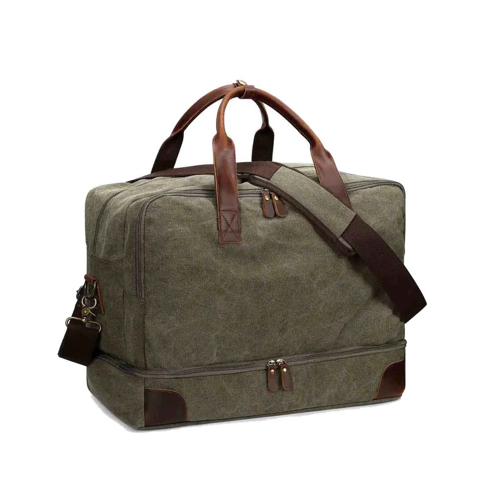 45L Large Canvas Weekender Duffel Bag