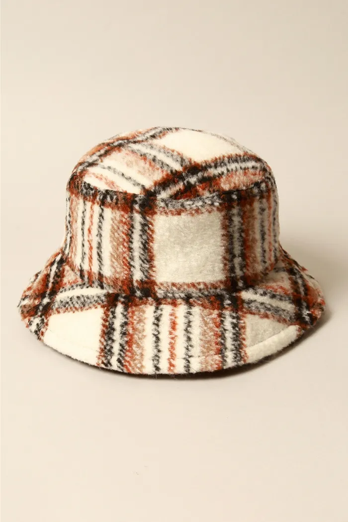 90s Plaid Bucket Hat