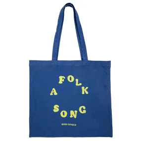 A Folk Song Tote Bag in Blue by Bobo Choses