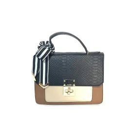 ALDO Black Tri-Colour Satchel | Pre Loved |