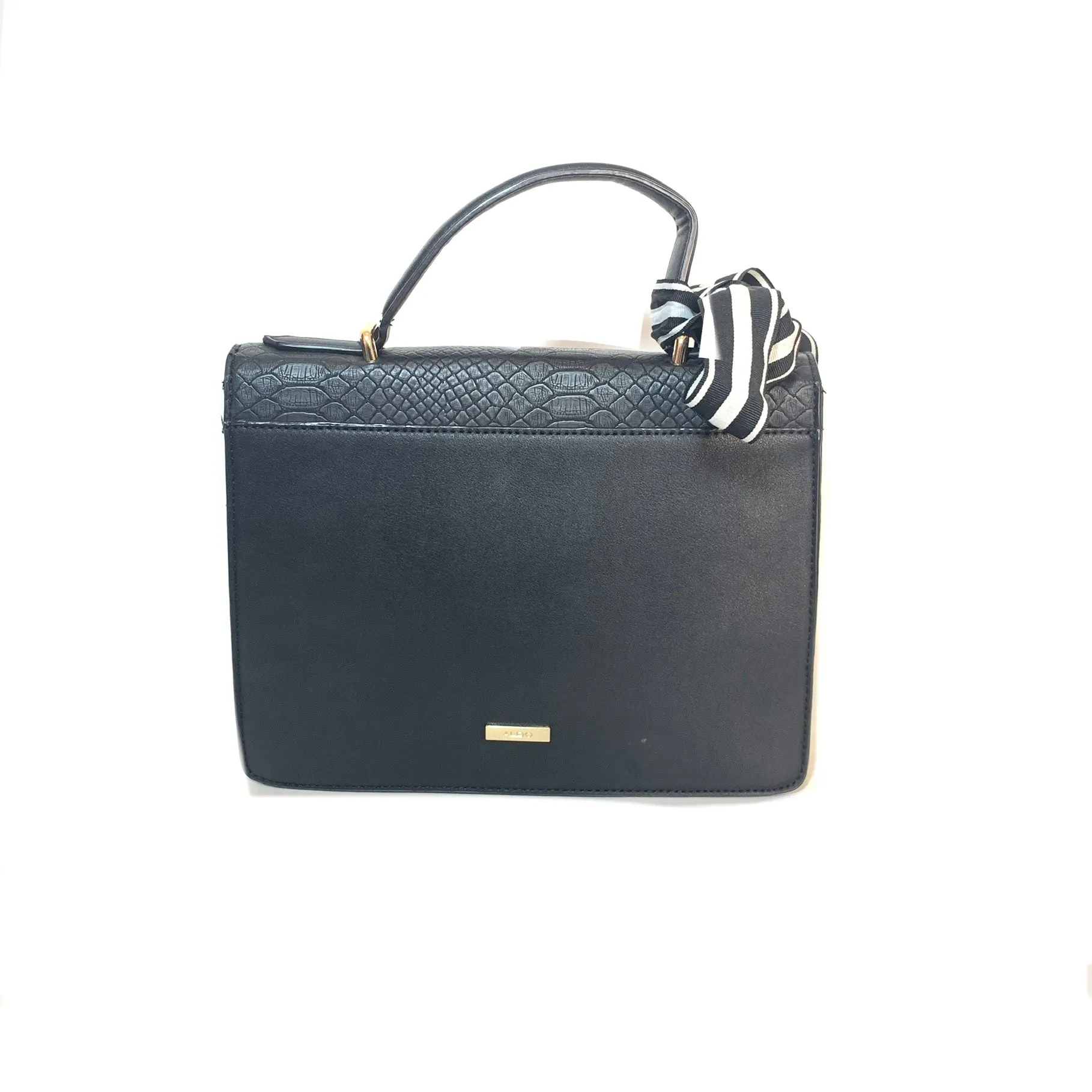 ALDO Black Tri-Colour Satchel | Pre Loved |