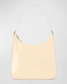 Alec Shiny Calf Leather Shoulder Bag