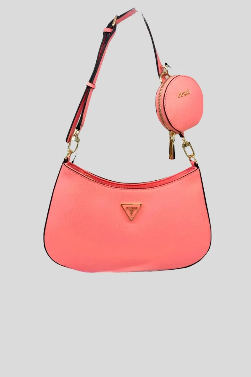 Alexie Top Zip Shoulder Bag - Pink