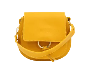 ANDREA CARDONE Yellow leather bag