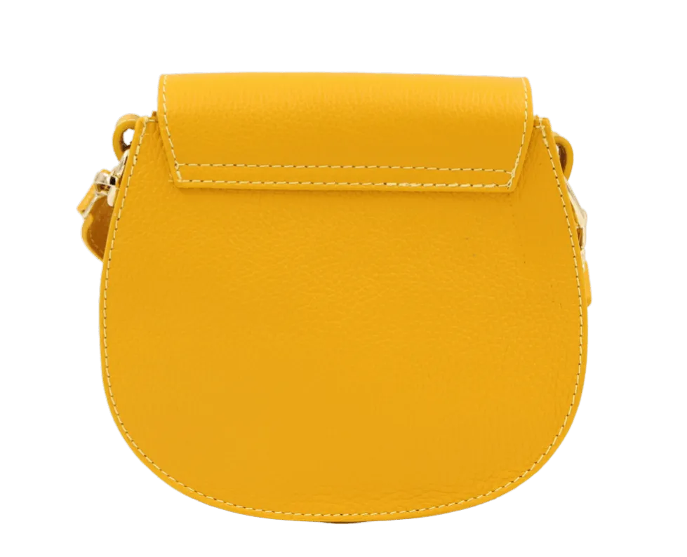 ANDREA CARDONE Yellow leather bag