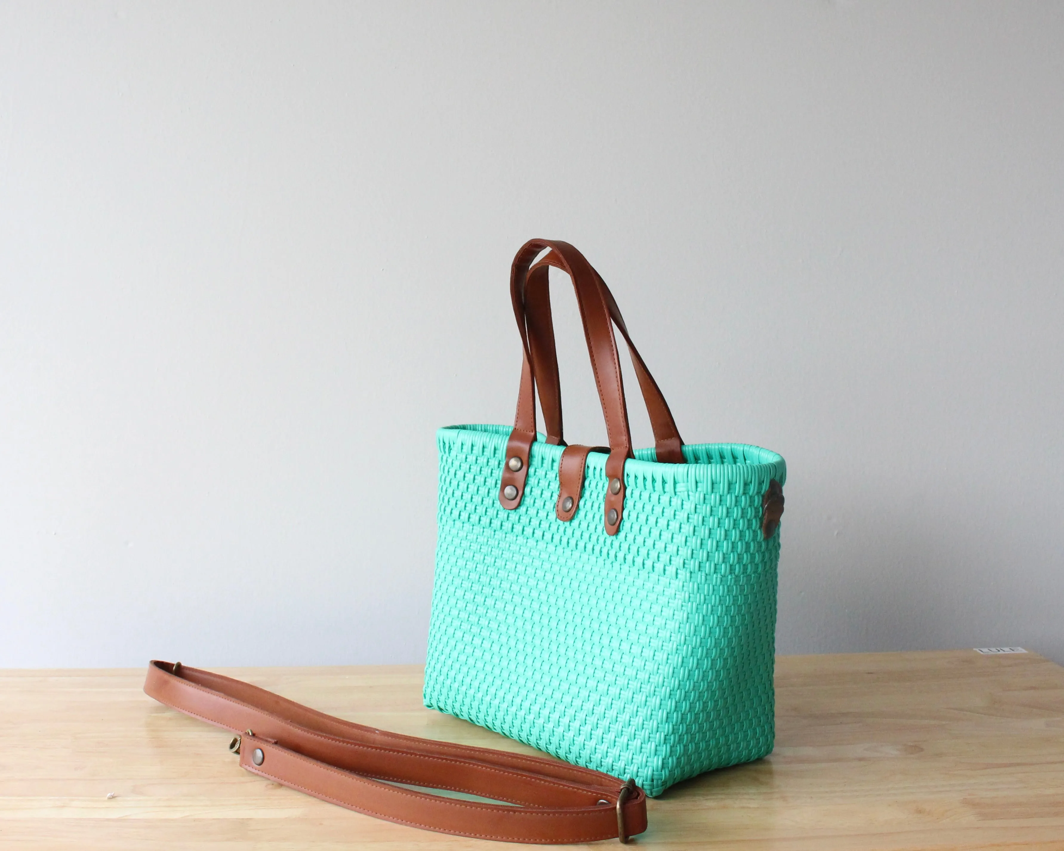 Aqua Handwoven Purse by MexiMexi