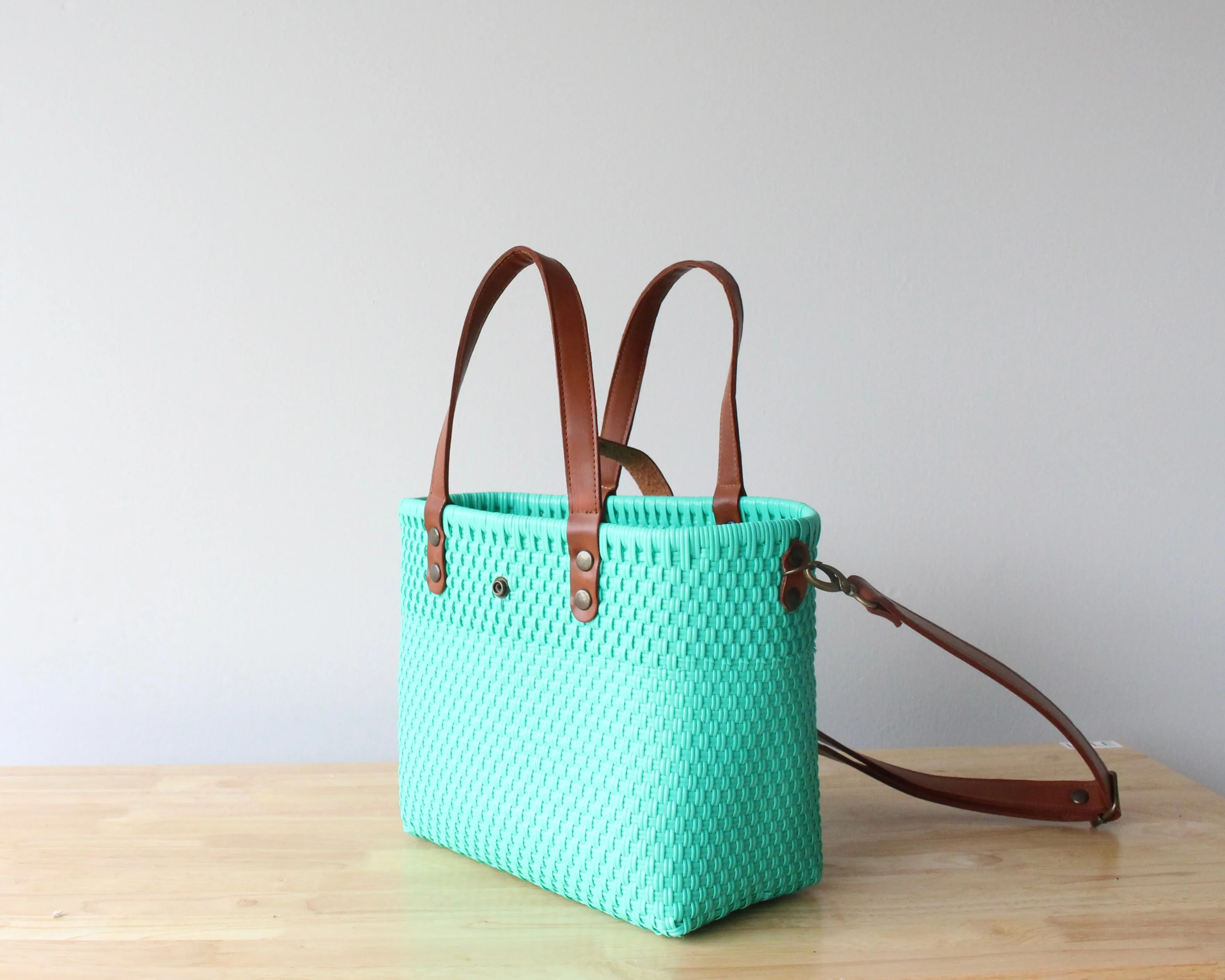 Aqua Handwoven Purse by MexiMexi