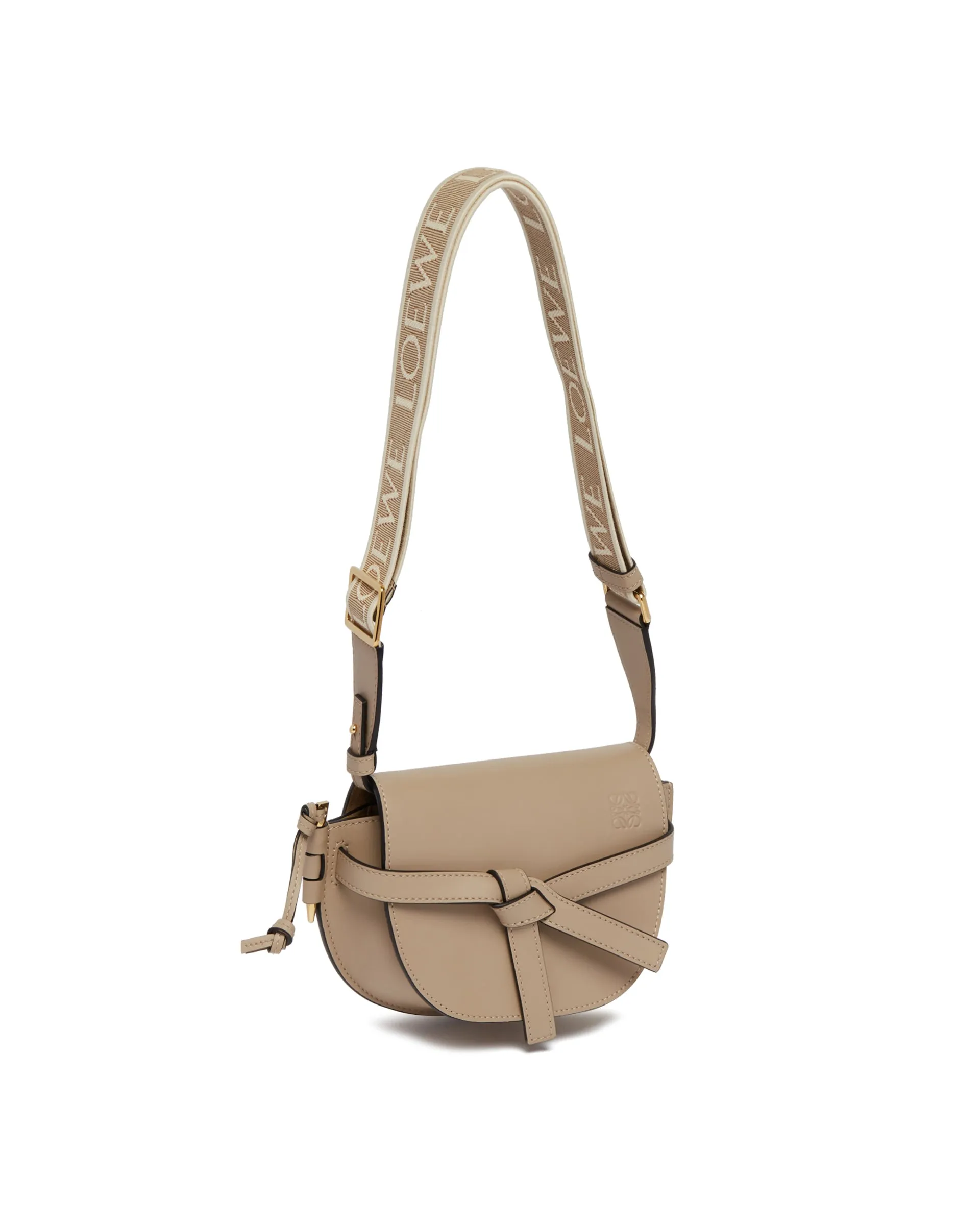 Beige Mini Gate Dual Bag