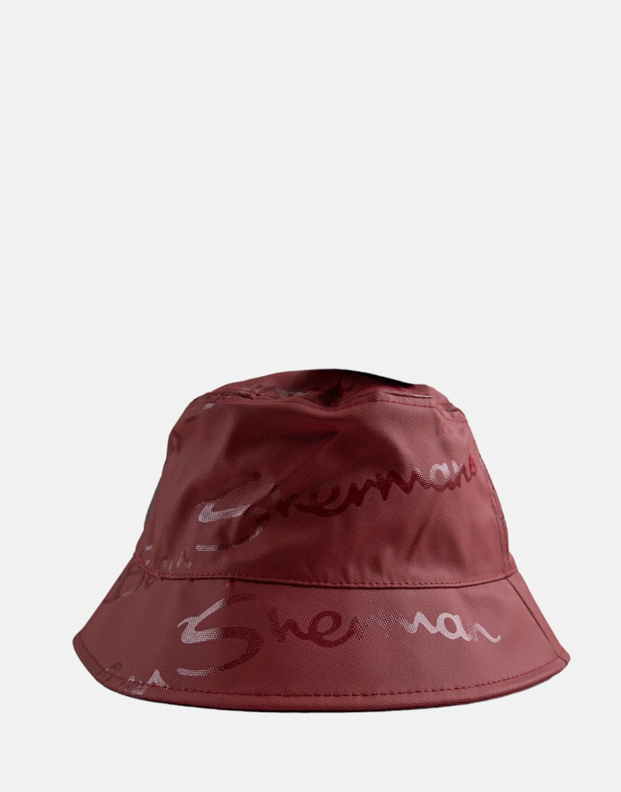 Ben Sherman Wax Target Bucket Hat Berry