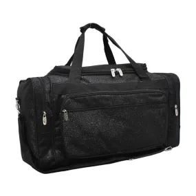 Black Glitter NGIL Canvas 20" Duffle Bag