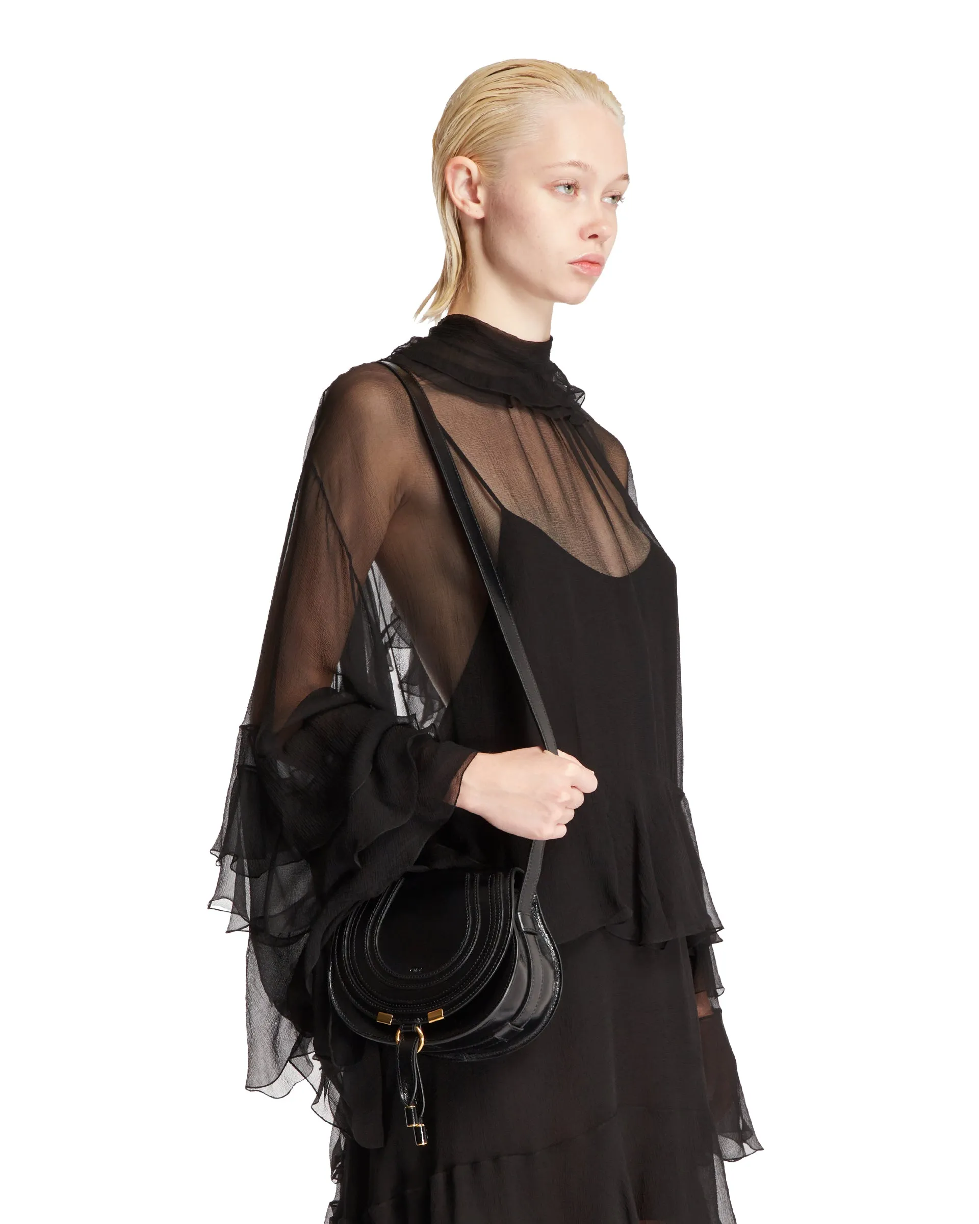 Black Marcie Saddle Bag