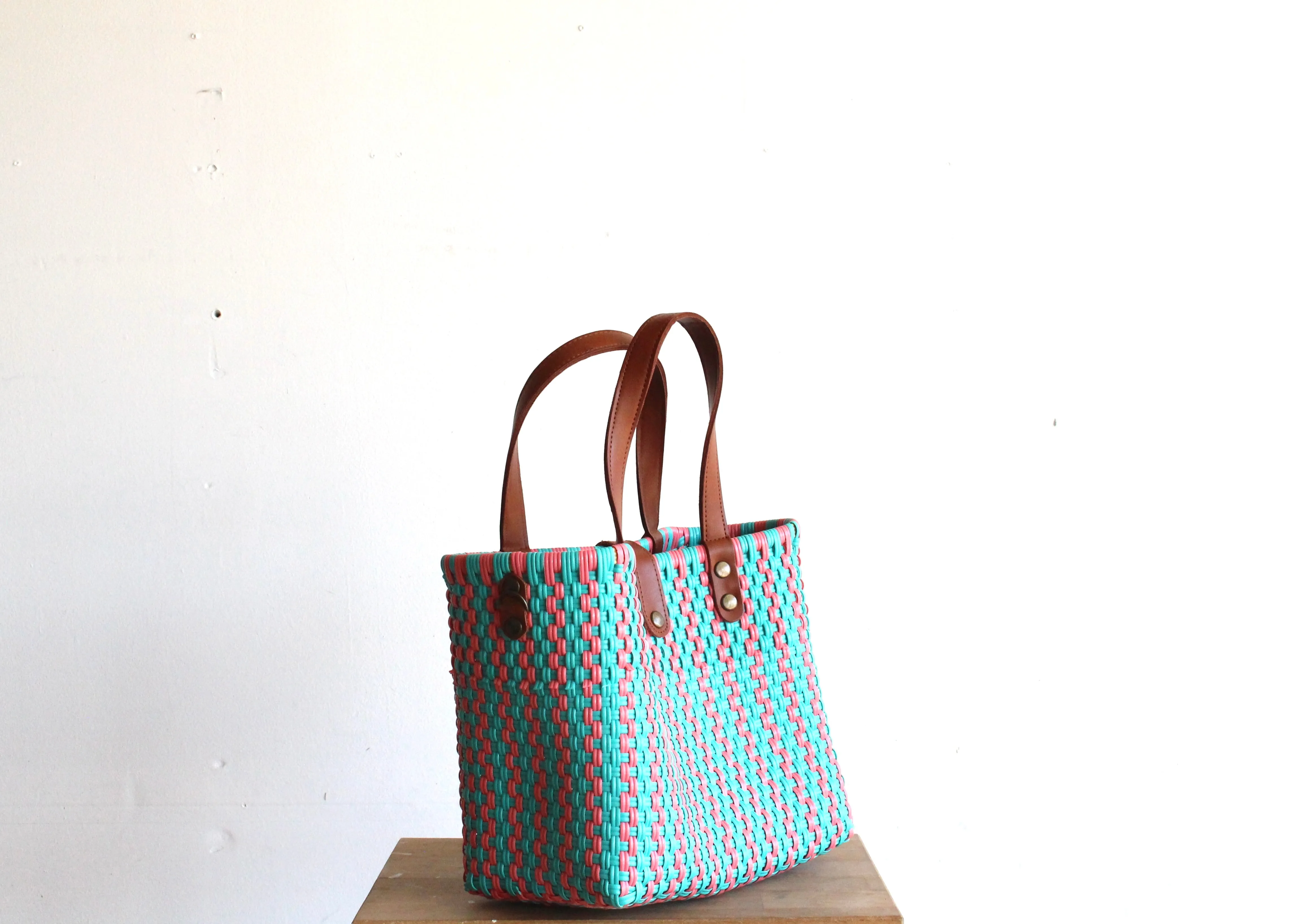 Blue & Pink Purse bag by MexiMexi