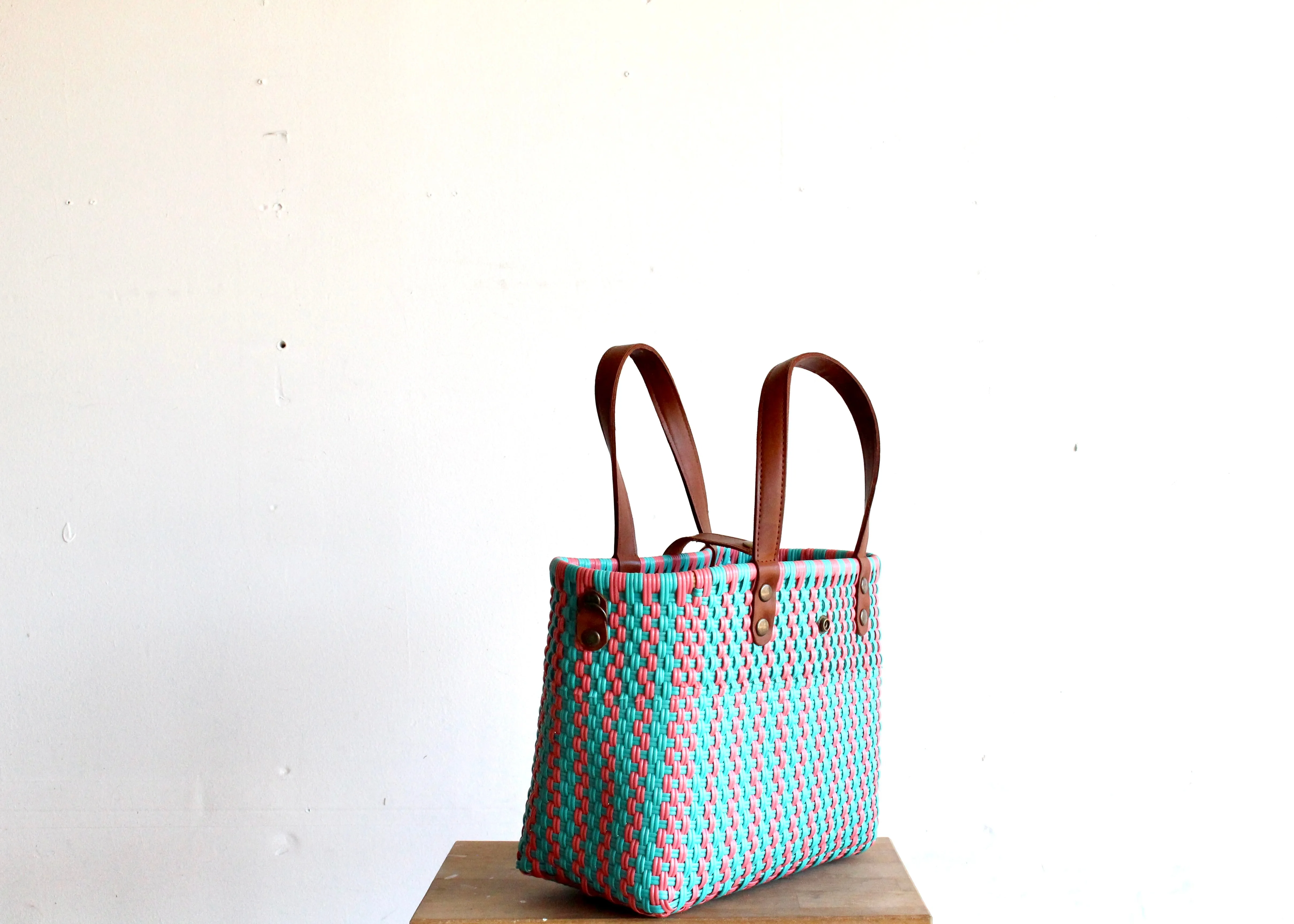 Blue & Pink Purse bag by MexiMexi