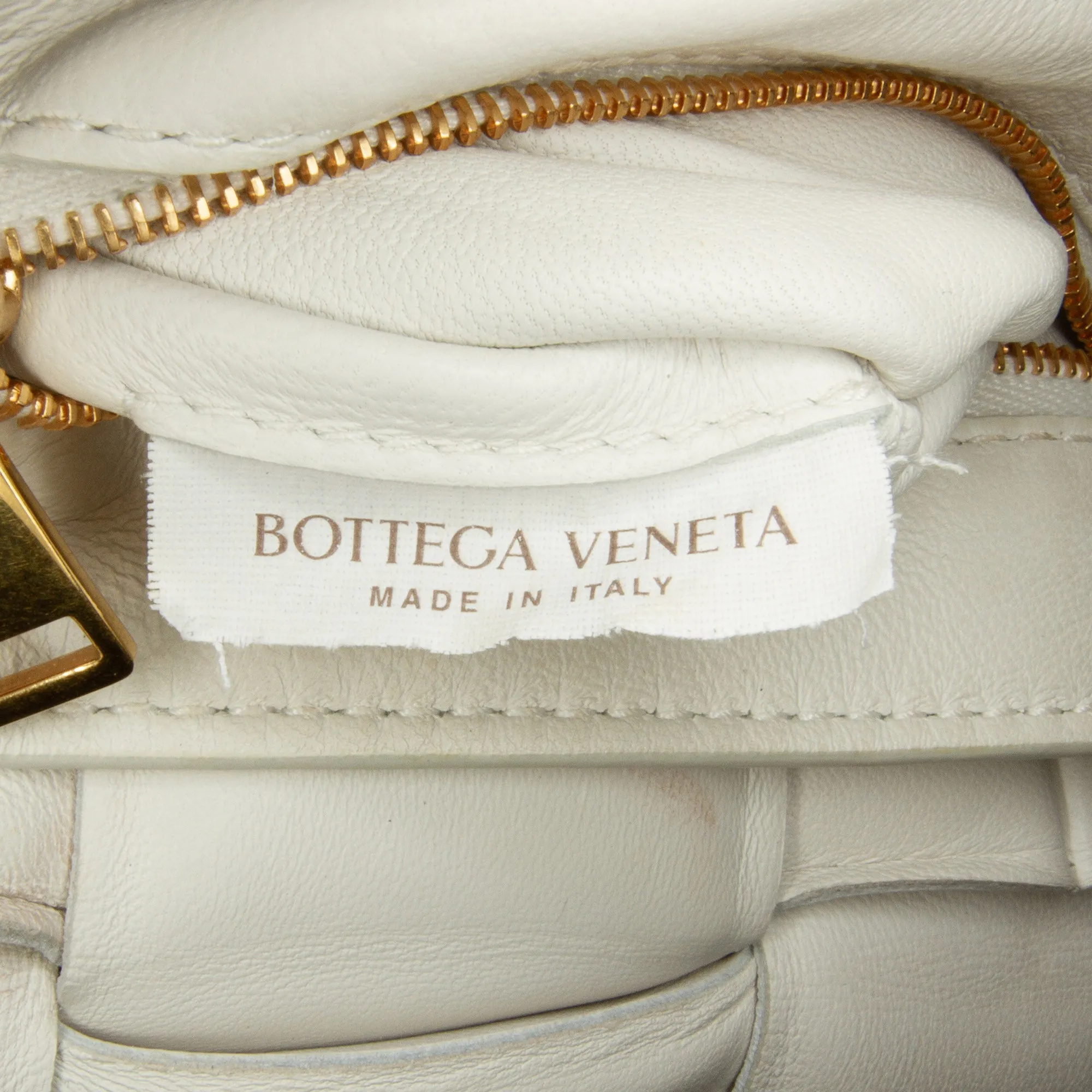 Bottega Veneta Padded Chain Cassette White