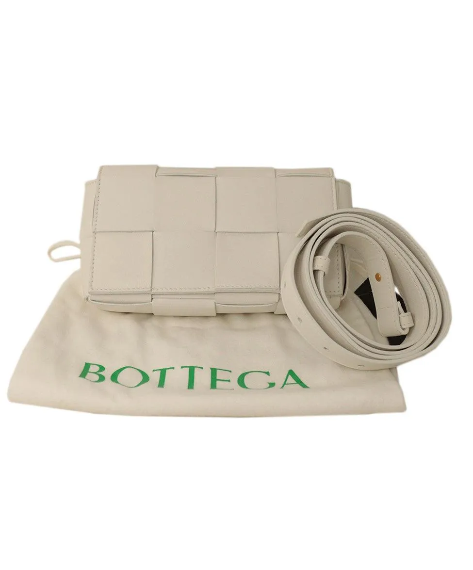 Bottega Veneta White Cassette Belt Bag