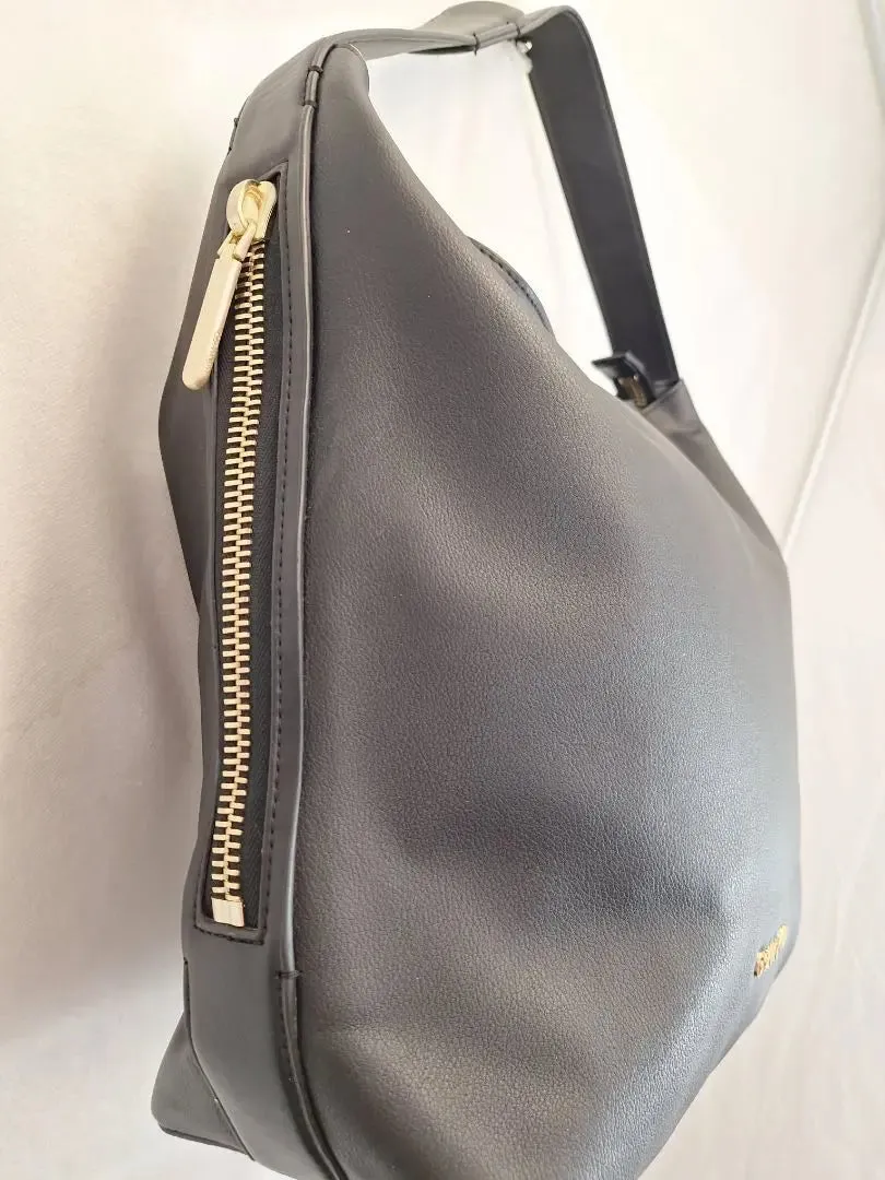 Calvin Klein Black Classy PU Hobo Bag