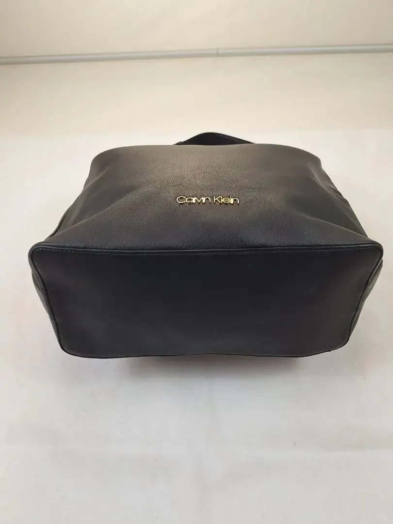 Calvin Klein Black Classy PU Hobo Bag