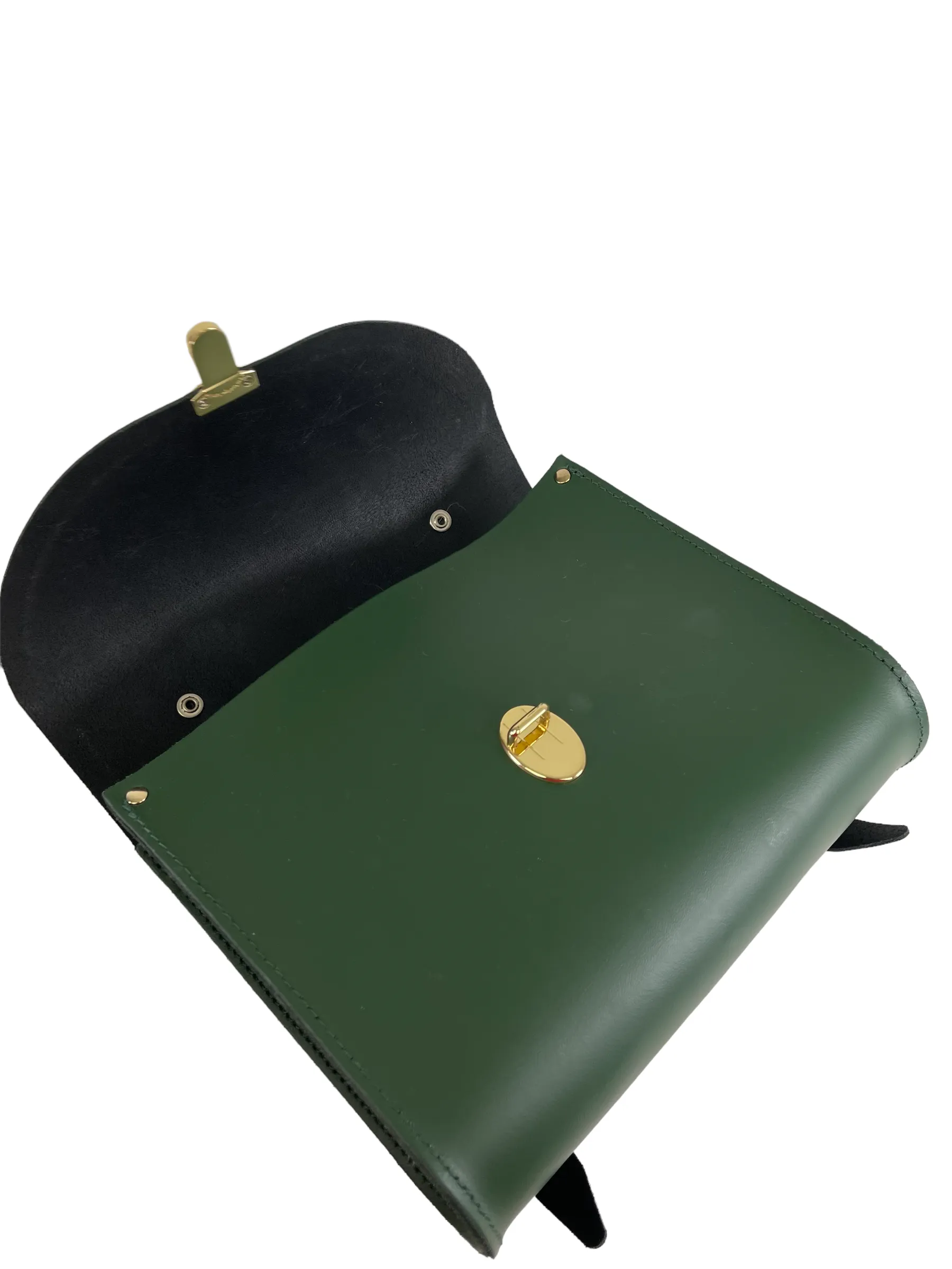 Cambridge Satchel Co Green Leather Backpack