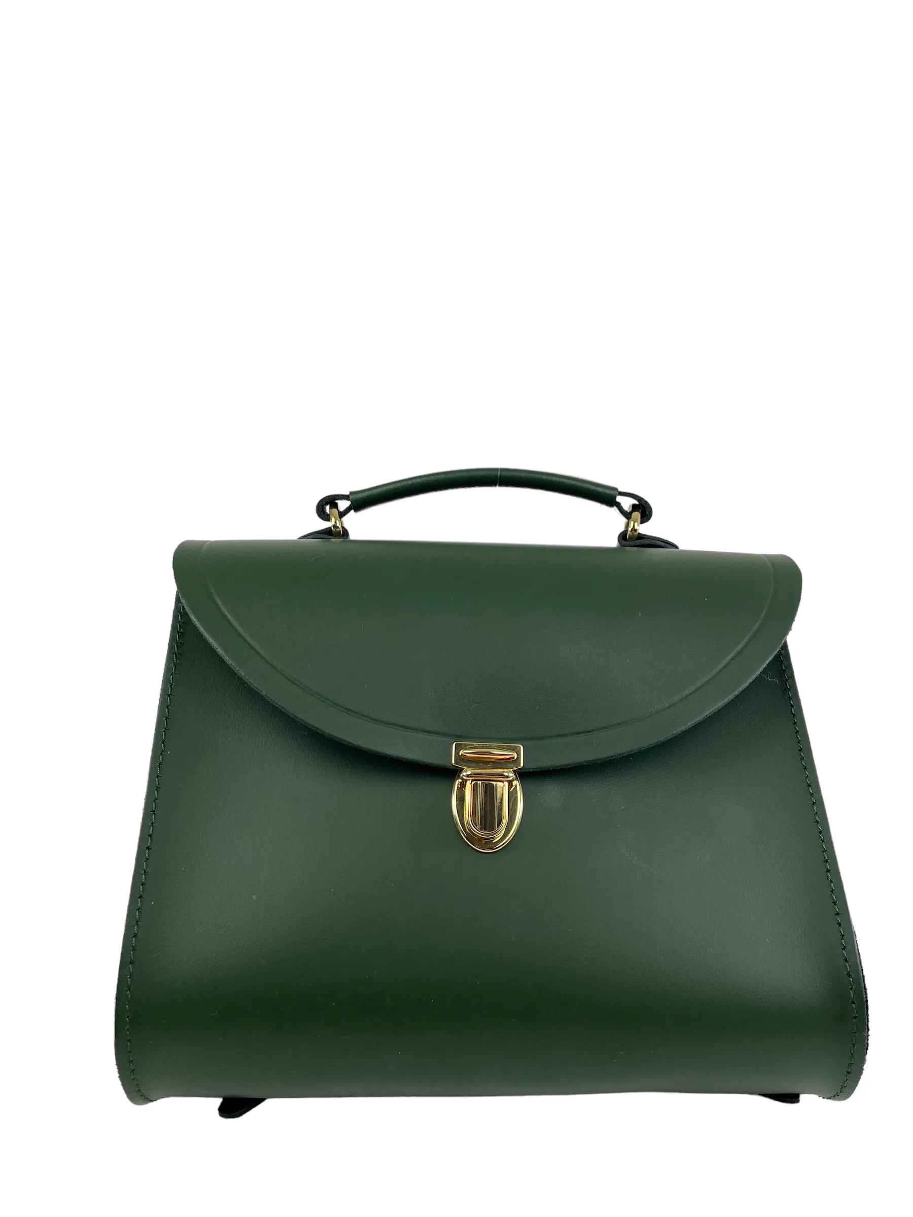 Cambridge Satchel Co Green Leather Backpack