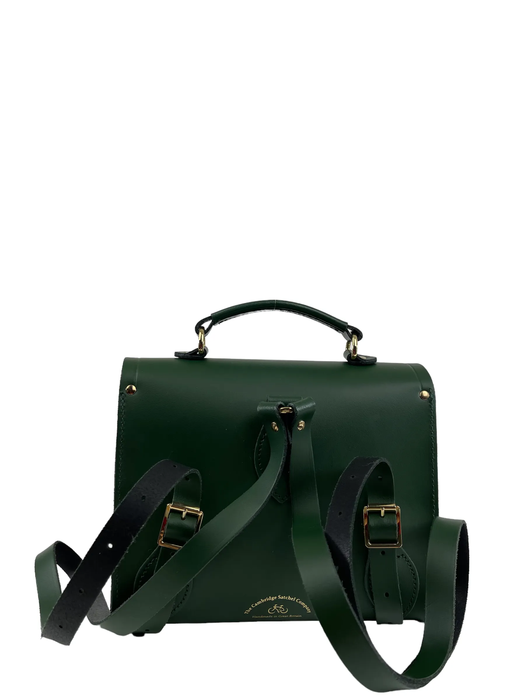 Cambridge Satchel Co Green Leather Backpack