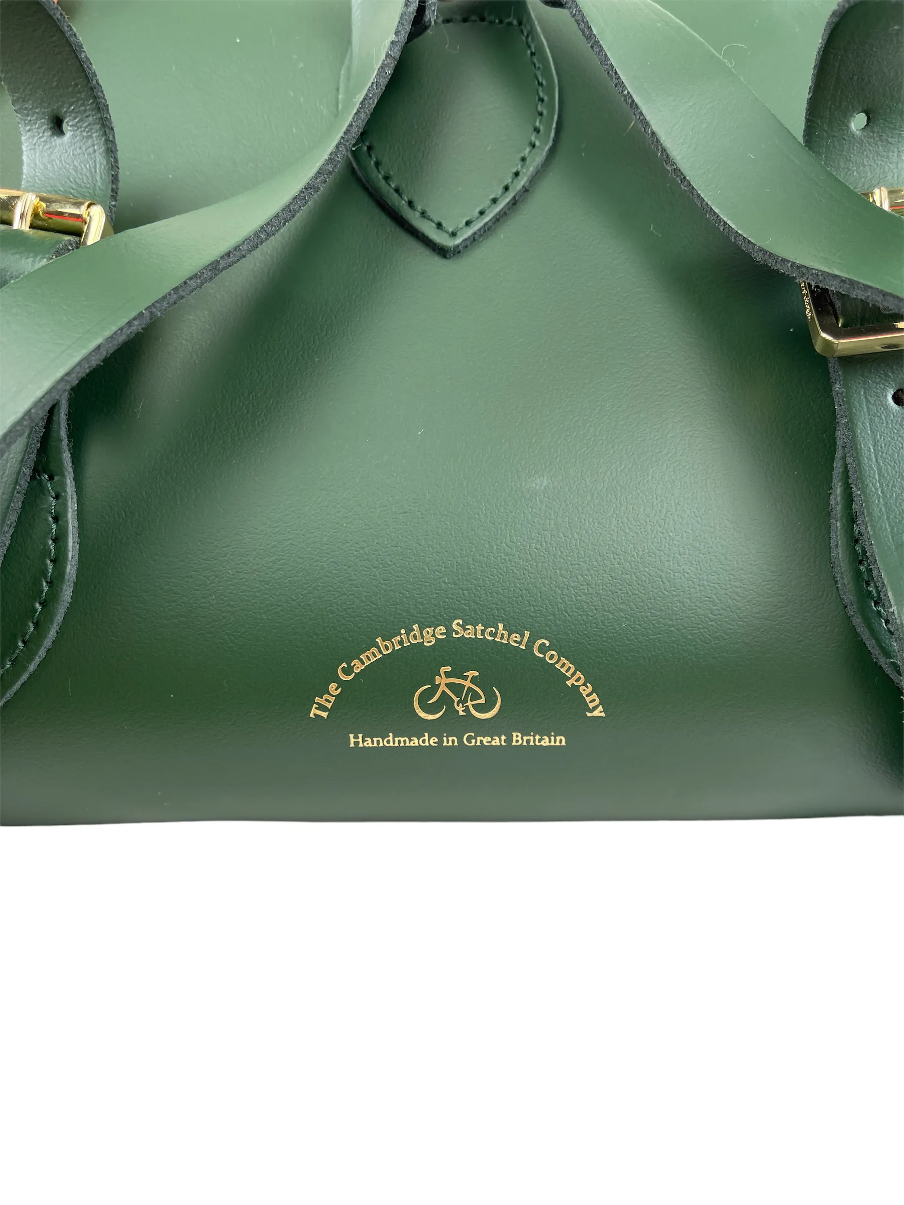 Cambridge Satchel Co Green Leather Backpack