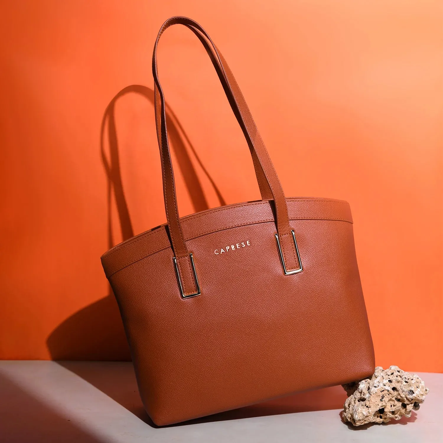 Caprese Cora Satchel Large Tan