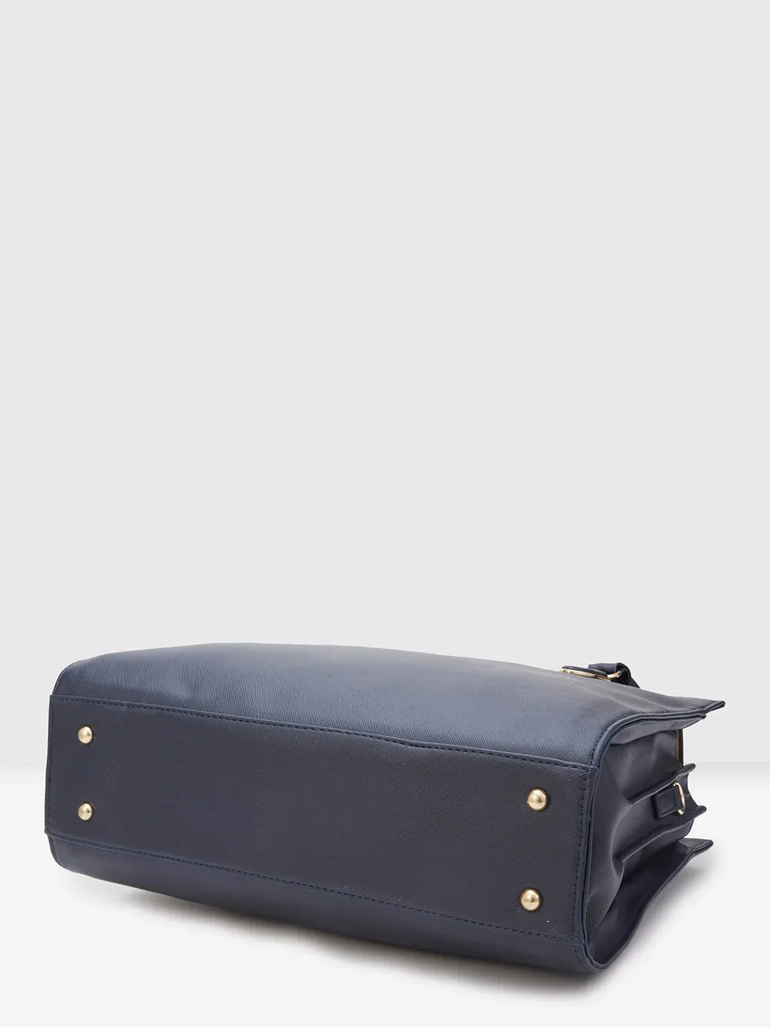 Caprese Demi Laptop Satchel Extra Large Navy