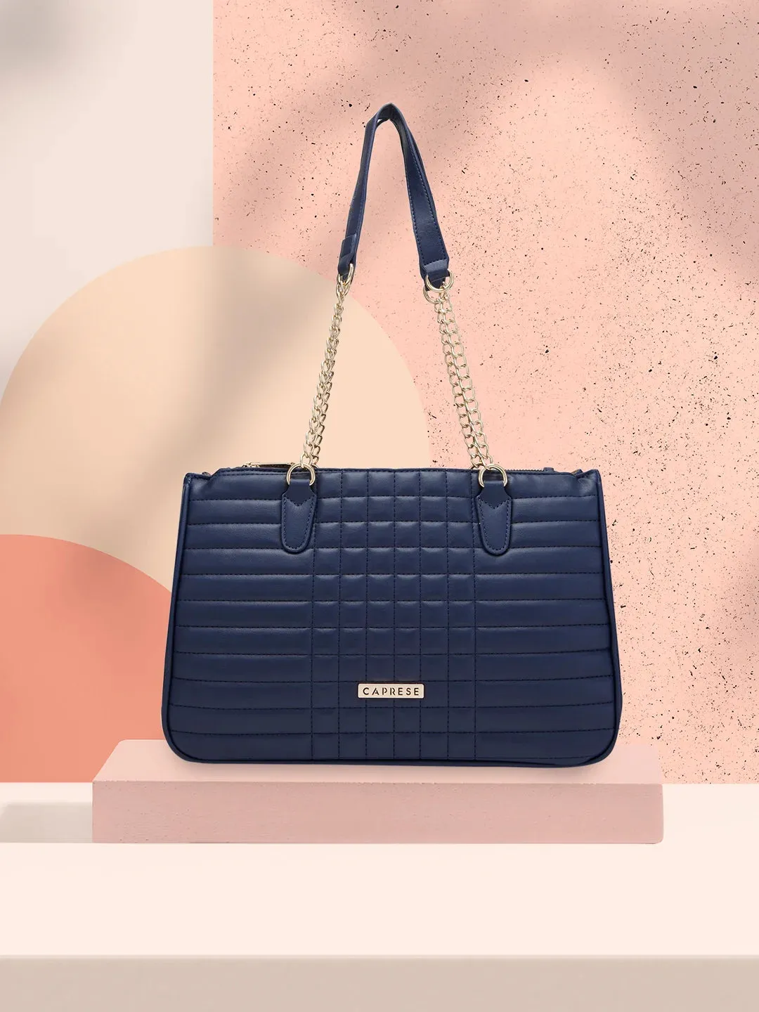 Caprese Maxim Satchel Large Navy