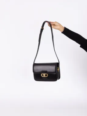 Celine Triomphe Navy Box Calf Shoulder Bag