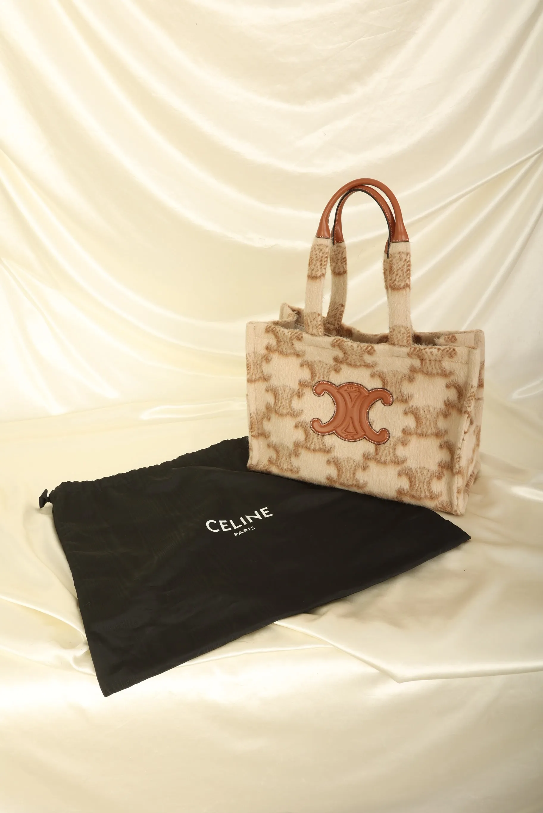 Celine Triomphe Wool Tote