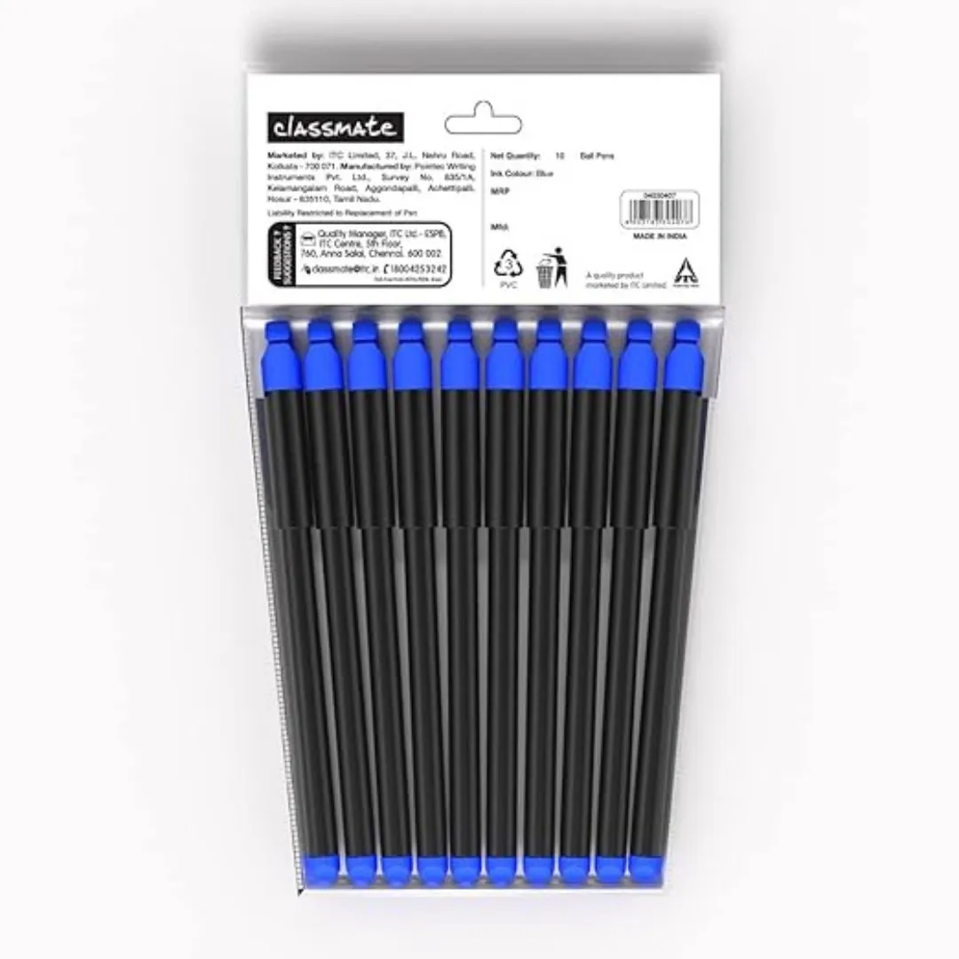 Classmate Hook Ball Pens- Pack of 10