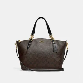 Coach Women's Small Kelsey Satchel In Signature Canvas IM/Brown/Black F28989 IMAA8