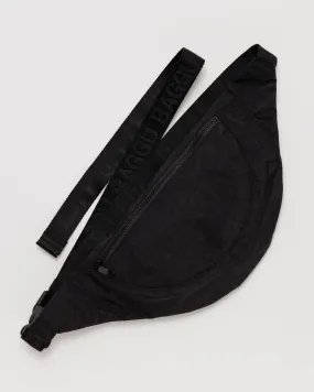 Crescent Fanny Pack - Black