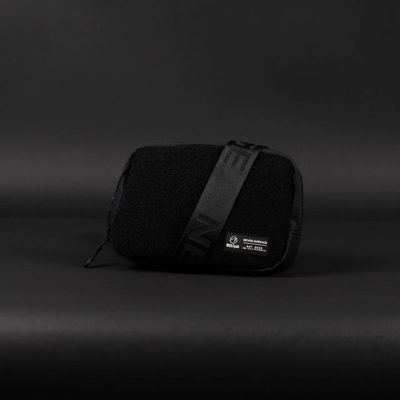 Crossbody Pack Alpha Black Velcro Front