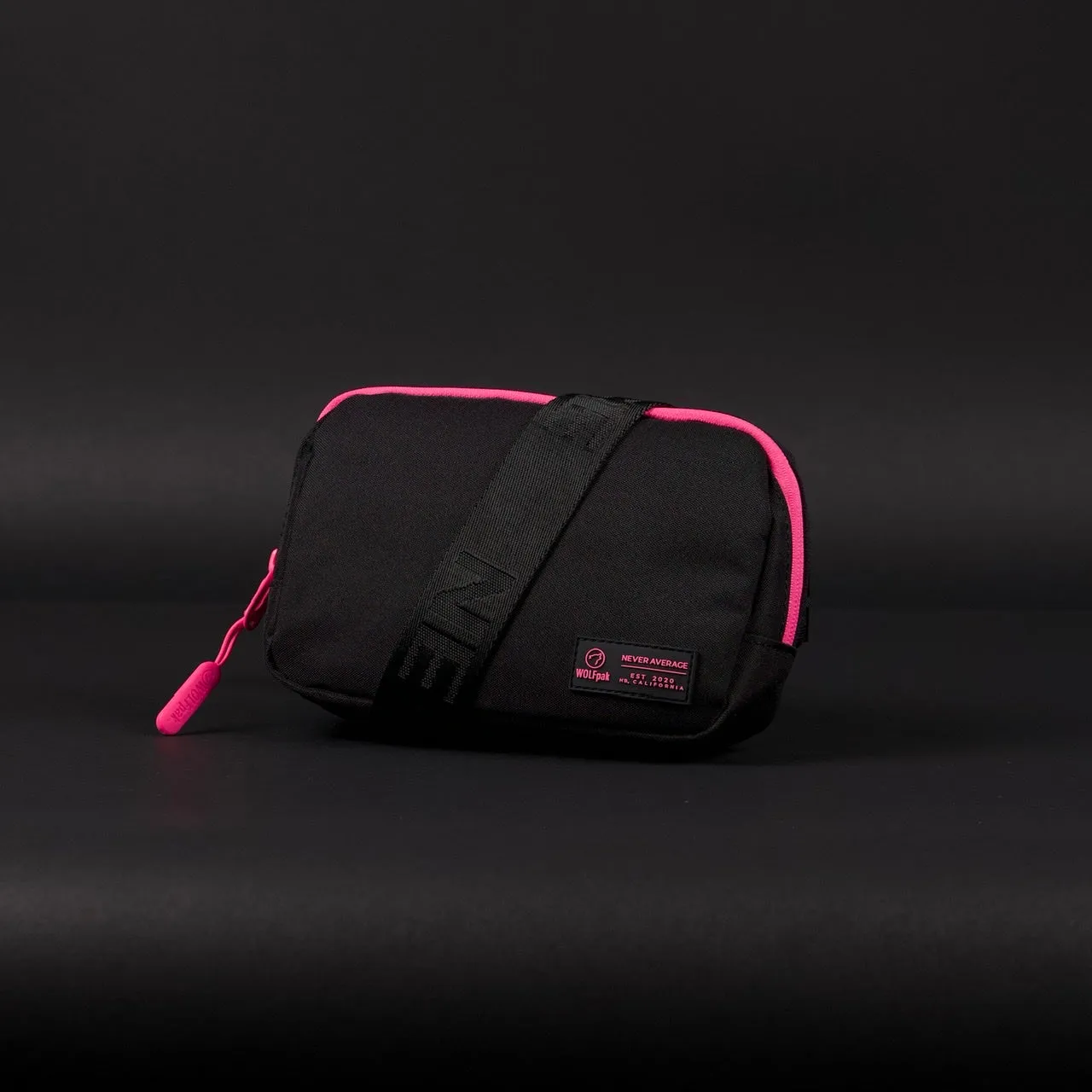 Crossbody Pack Black Neon Pink