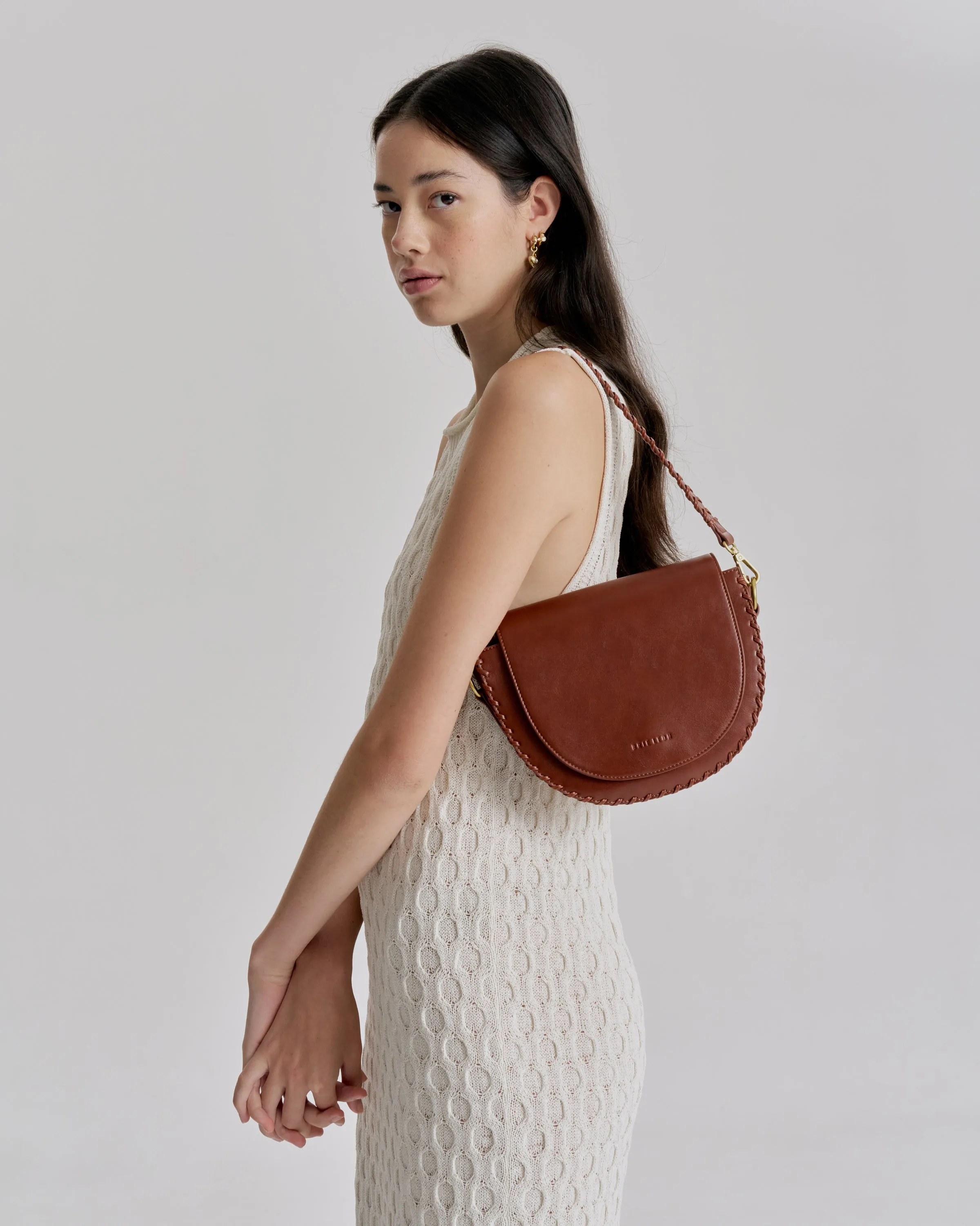 Daphne Tooled Shoulder Bag