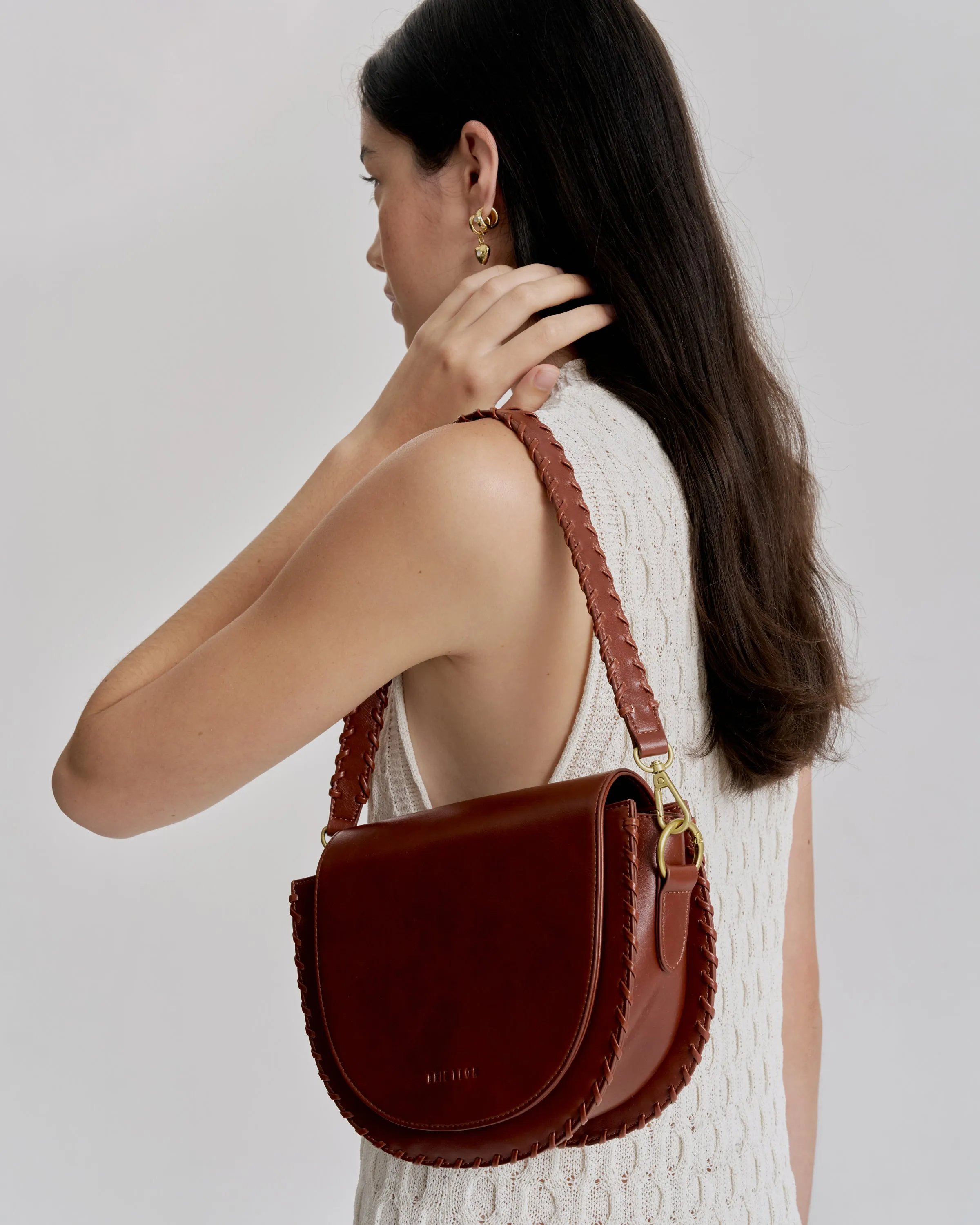 Daphne Tooled Shoulder Bag