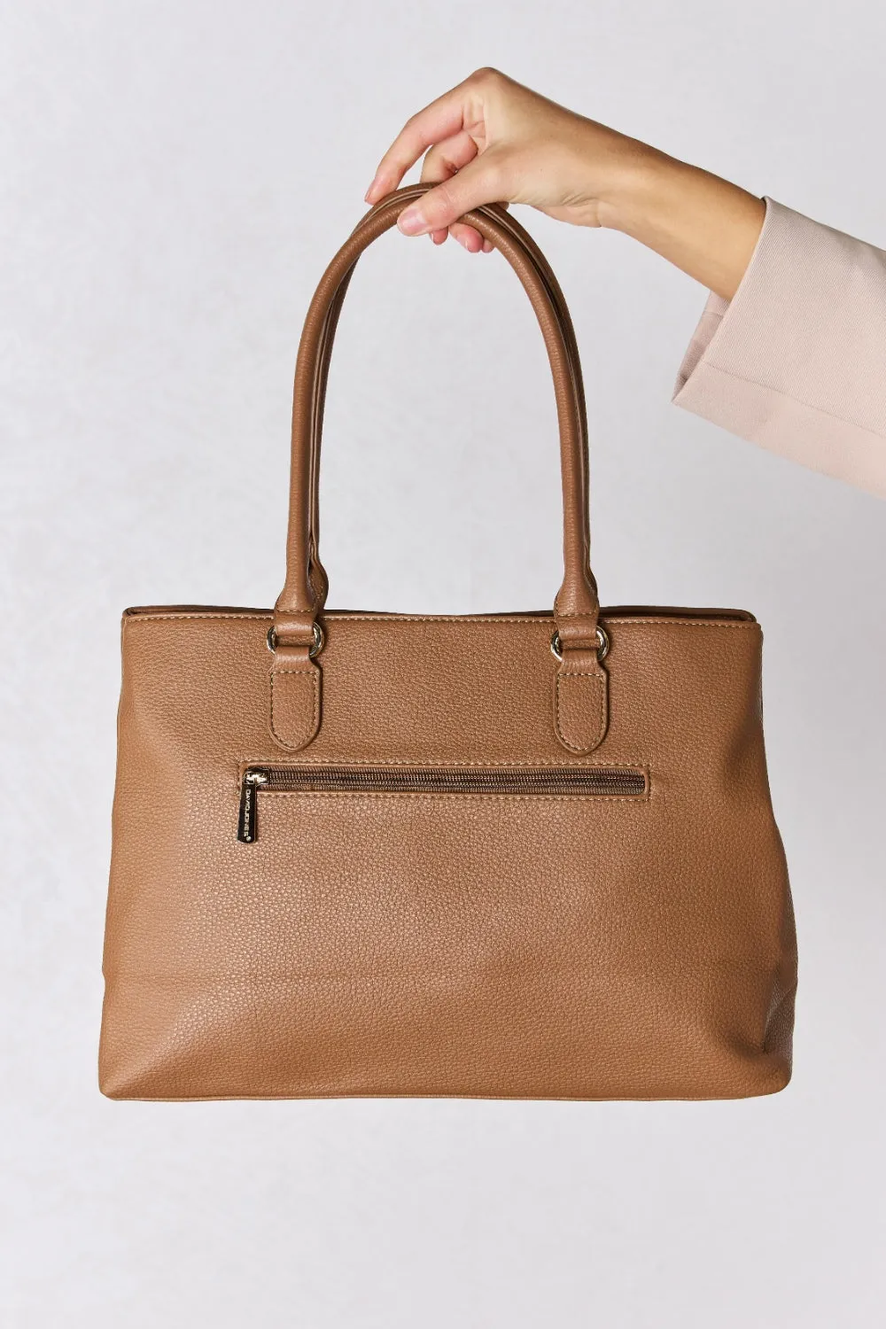 DAVID JONES STRUCTURED LEATHER HANDBAG