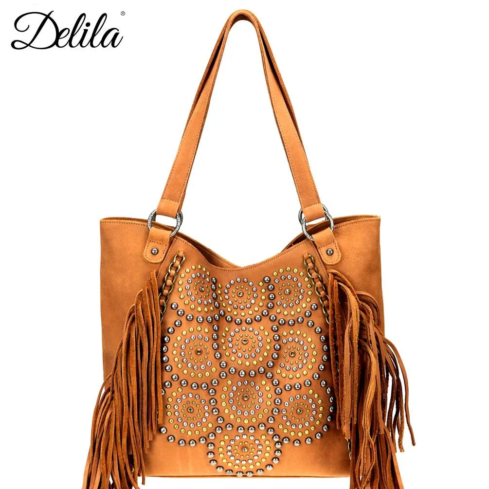 Delila 100% Genuine Leather Collection Tote